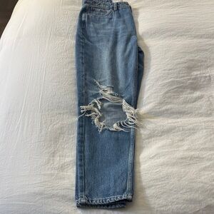 Topshop High Rise Blue Jeans